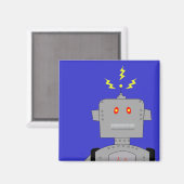 verwirrter Roboter Magnet (Vorderseite/Rückseite)