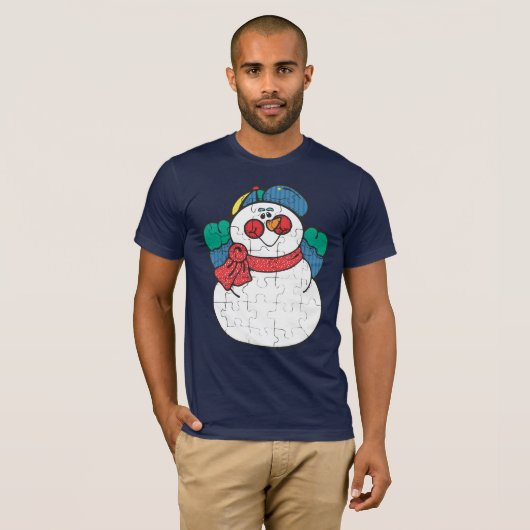 Verwirrter Snowman-T - Shirt (Vorne ganz)