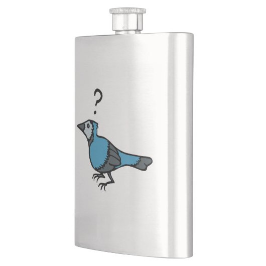 Verwirrter Vogel Flachmann (Links)