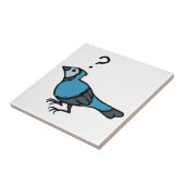 Verwirrter Vogel Fliese (Seite)