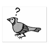 Verwirrter Vogel Gummistempel (Prägung)