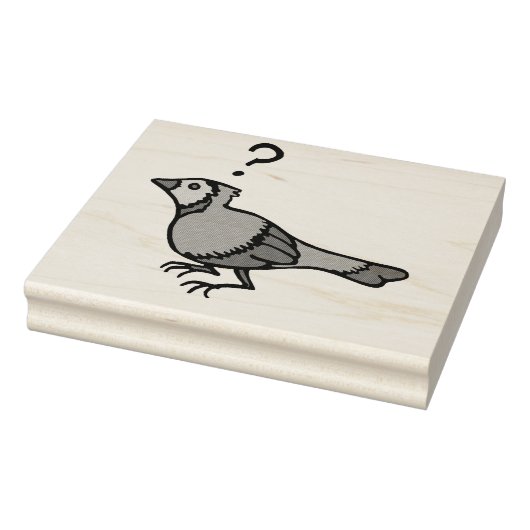 Verwirrter Vogel Gummistempel (Stempel)