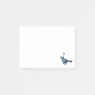 Verwirrter Vogel Post-it Klebezettel