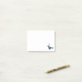 Verwirrter Vogel Post-it Klebezettel (Auf Schreibtisch)