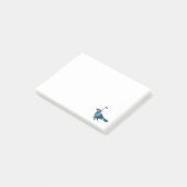 Verwirrter Vogel Post-it Klebezettel (angewinkelt)