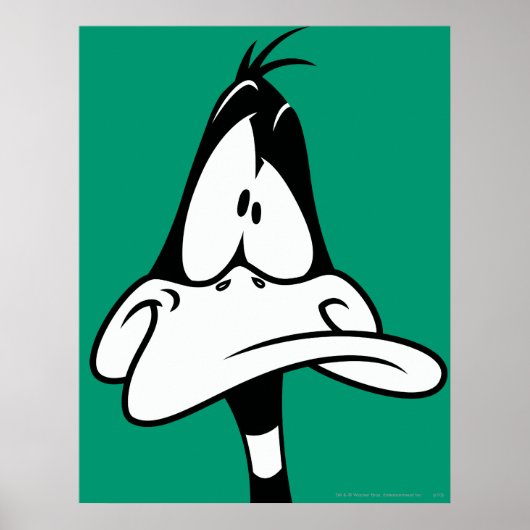 Verwirrtes DAFFY DUCK™-Gesicht Poster (Vorne)