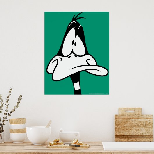 Verwirrtes DAFFY DUCK™-Gesicht Poster (Küche)