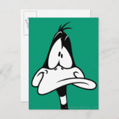 Verwirrtes DAFFY DUCK™-Gesicht Postkarte (Vorne/Hinten)