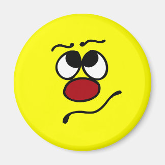 Verwirrtes Gesicht Grumpey Magnet