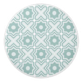 Verwirrtes Gitter-Muster Keramikknauf (Vorderseite)