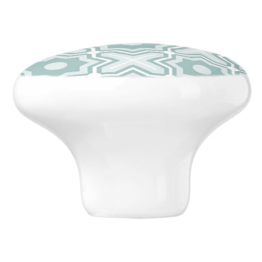 Verwirrtes Gitter-Muster Keramikknauf (Seitenansicht)