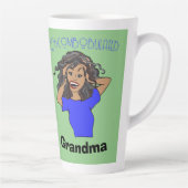 Verwirrtes Grama braunes graues Haar Milchtasse (Rechts)