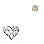 Verwirrtes Herz Gummistempel (Stempel)