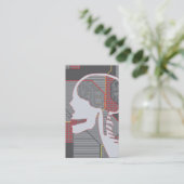 verwirrtes Herz logicskull Visitenkarte (Stehend Vorderseite)