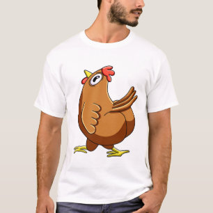 Verwirrtes Hühner-Meme T-Shirt