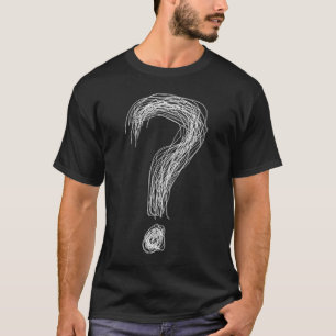 Verwirrtes Kritzel-Fragezeichen-Chaos Überdenken T-Shirt
