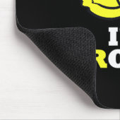 Verwirrtes Lächeln Ich bin gebrochen Unsichtbare K Mousepad (Ecke)