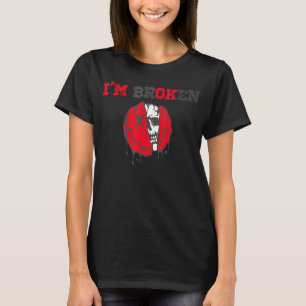 Verwirrtes Lächeln Ich bin gebrochen Unsichtbare K T-Shirt
