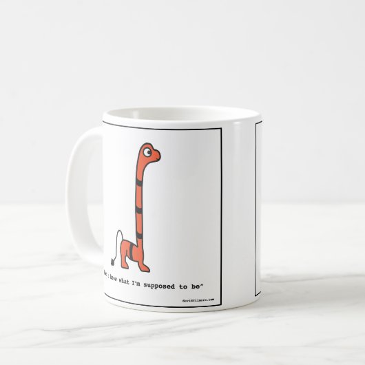 Verwirrtes Monster - Kaffee-Tasse Kaffeetasse (Vorderseite Links)