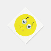 Verwirrtes Puzzles Emoji Serviette (Ecke)