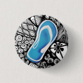 Verwirrtes Sandelholz-Knopf-Button Button (Vorderseite)