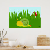 Verwirrtes Schneckenposter Poster (Küche)