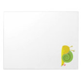 Verwirrtes Snail Notepad Notizblock (Vorderseite)