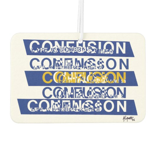 Verwirrtheit Autolufterfrischer (Rückseite)