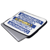 Verwirrtheit Laptopschutzhülle (Vorne Knopf)