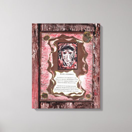 Verwirrtheit Leinwanddruck (Vorderseite)