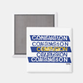 Verwirrtheit Magnet (Vorderseite/Rückseite)