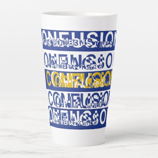 Verwirrtheit Milchtasse (Vorderseite)