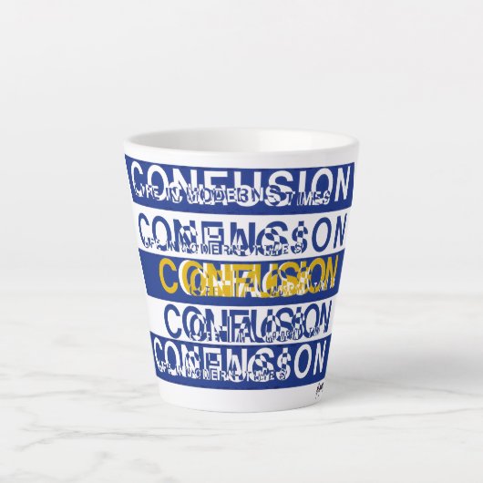 Verwirrtheit Milchtasse (Vorderseite)