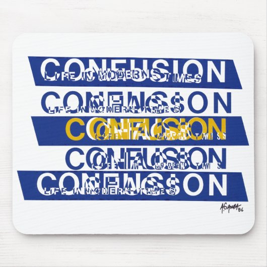Verwirrtheit Mousepad (Vorne)