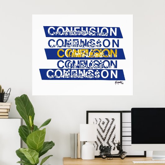 Verwirrtheit Poster (Heimbüro)