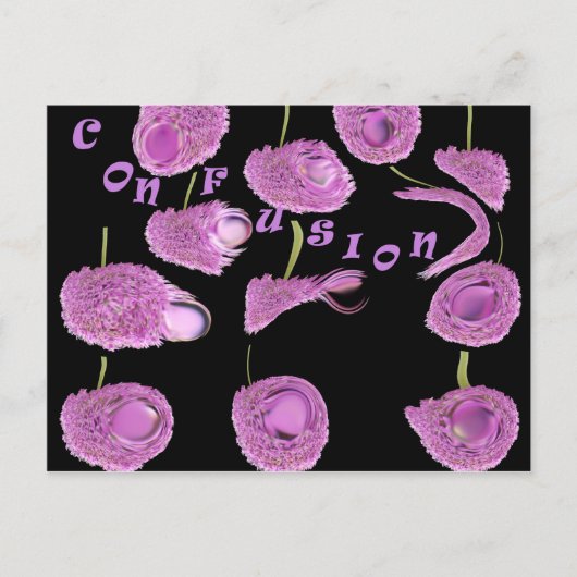Verwirrtheit Postkarte (Vorderseite)