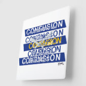 Verwirrtheit Quadratische Wanduhr (Winkel)