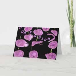 Verwirrung abstrakter Grußkarten Karte