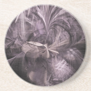 Verwirrung in Schwarz und Weiß Sandstein Untersetzer