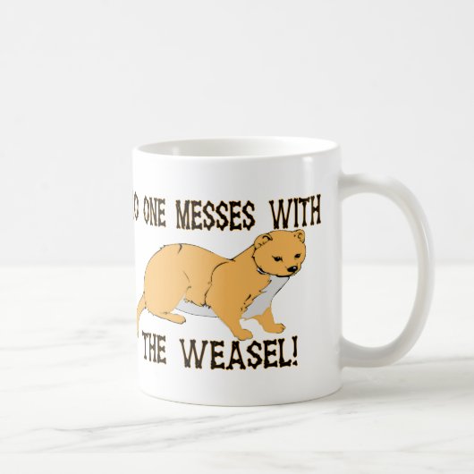 Verwirrung mit dem Weasel Kaffeetasse (Rechts)