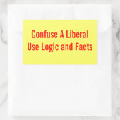 Verwirrung über einen liberalen Aufkleber (Tasche)