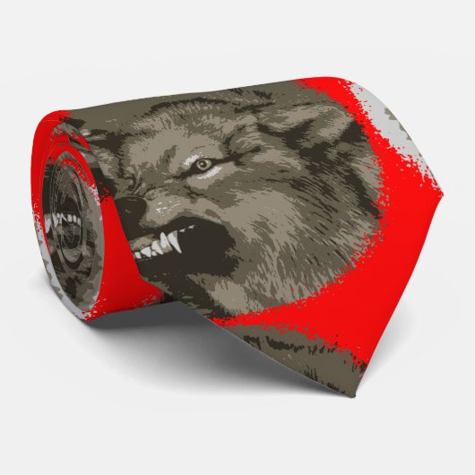 Verwirrungs-Wolf Krawatte (Gerollt)