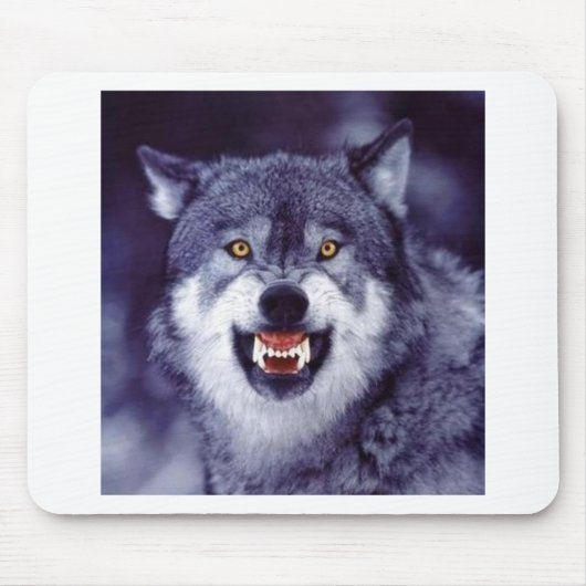 Verwirrungs-Wolf Mousepad (Vorne)