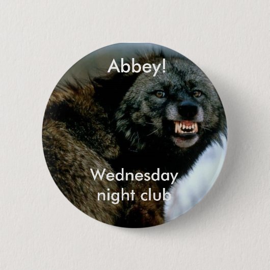 Verwirrungswolf: Mittwoch Abend Verein Button (Vorderseite)