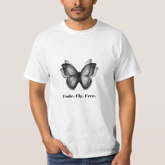 Verwischter Schmetterling – Abstract Motion Tee T- (Vorderseite)