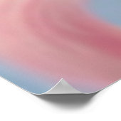 Verwischtes Mädchenporträt 4 Poster (Ecke)