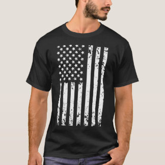 Verwitterte amerikanische Flagge 4. Juli Vintage p T-Shirt