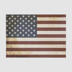 Verwitterte amerikanische Flagge Seidenpapier