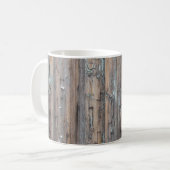 Verwitterte Bauholz-Tasse Kaffeetasse (Vorderseite Links)