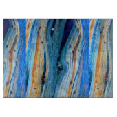 verwitterte blaue Bretter Schneidebrett (Vorderseite)